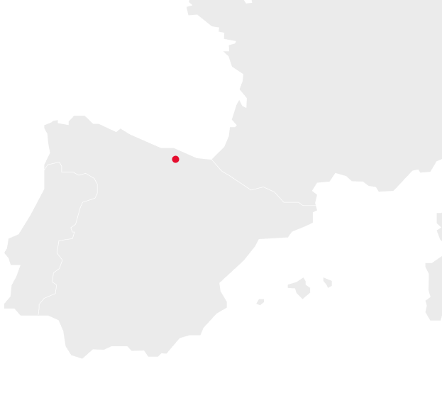 mapa de España indicando que Nervacero se encuentra en País Vasco